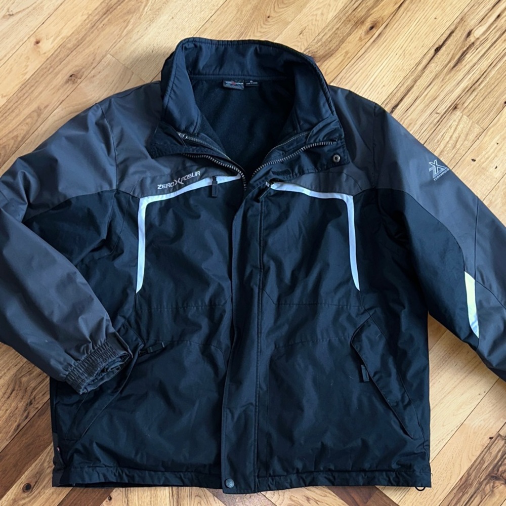 NEW ZeroXposur Black and Gray Performance Jacket, worn once